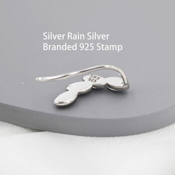 Opal Marquise Crawler Earrings In Sterling Silver, 11 of 12