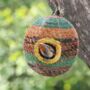Handmade Bird Box Made From Recycled Sari Fabric, thumbnail 1 of 3