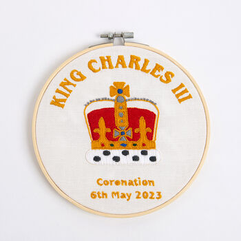 Easy Embroidery Kit King Charles Coronation, 2 of 7