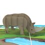 You Make Me Horny! 3D Rhinos Pop Up Silly Funny Anniversary Love Card, thumbnail 6 of 9