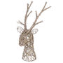 Rattan Woven Stag Head, thumbnail 2 of 5