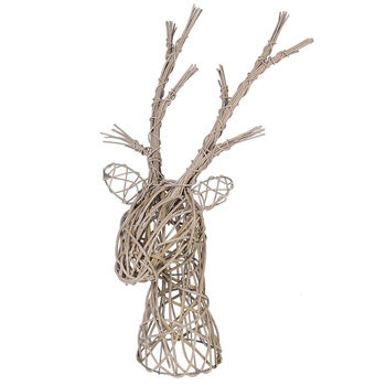 Rattan Woven Stag Head, 2 of 5