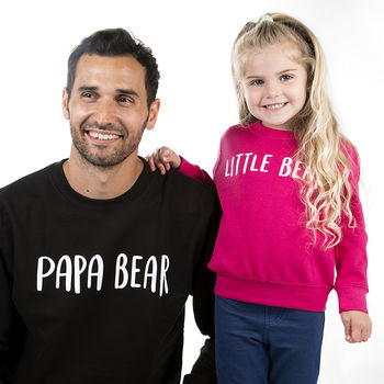 Dad And Me Bear Sweatshirt Jumper Set, 2 of 11