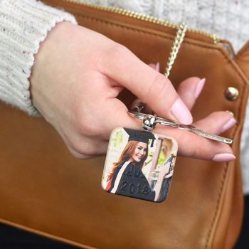 Personalised Wooden Photo Keyring, 4 of 5