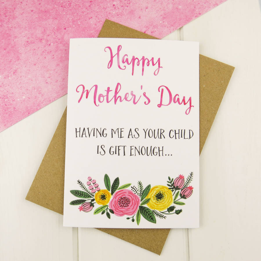 Funny Mother's Day Card By Luna Emporium