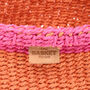Chiku: Hot Pink And Orange Bread Basket, thumbnail 4 of 5