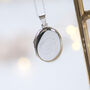 Personalised Oval Sterling Silver Large Locket Necklace, thumbnail 3 of 12