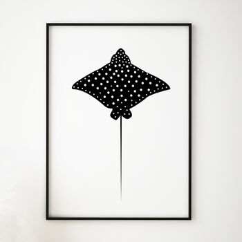 Set Of Three Shark Art Prints Monochrome, 2 of 4
