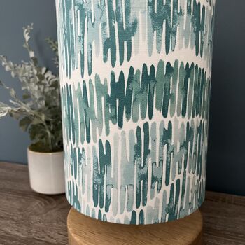 Tidal Mineral Seafoam Blue/Green Cylinder Lampshades, 2 of 9
