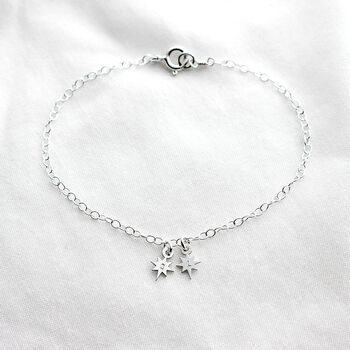 Personalised Tiny Star Bracelet, In Sterling Silver, 2 of 4