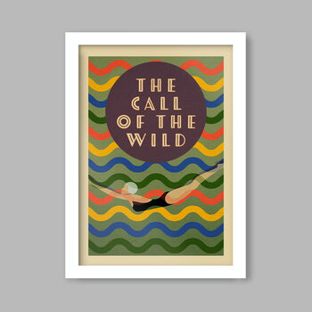 The Call Of The Wild Swimming Poster Print, 2 of 3