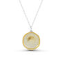Sterling Silver, Ceramic, Glass And Gold Crystal Pool Large Pendant, thumbnail 2 of 5