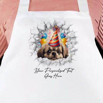 Personalised Pekingese Birthday Break Through, 3 of 8
