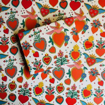 Heart Illustrated Wrapping Paper, 2 of 4