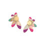 Five Petals Earrings In Pink Shell, thumbnail 2 of 3