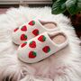 Plush Soft Cosy Strawberry Slippers, thumbnail 3 of 4
