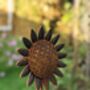 Metal Sunflower Garden Ornament Stake, thumbnail 1 of 3