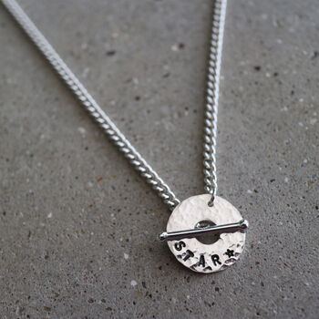 Personalised Star T Bar Necklace, 2 of 3