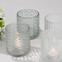 Glass Tea Light Holder, Set Of Four, thumbnail 2 of 4