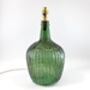 36cm Green Ripple Lamp With Natural Linen Flex, thumbnail 1 of 3