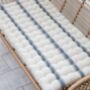 Striped Cotton Bench And Chair Pads, thumbnail 5 of 5