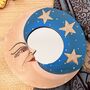 Wooden Celestial Moon And Star Mini Mirror, thumbnail 5 of 6