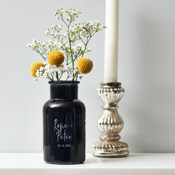 Personalised Apothecary Glass Vase, 3 of 5