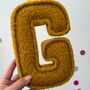 Boucle Fabric Letter With Personalised Wooden Name Tag, thumbnail 4 of 7
