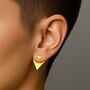 Triangle Two Way Sterling Silver Earring Jackets, thumbnail 5 of 7