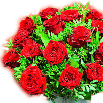 18 Red Rose I Love You Fresh Flower Bouquet, 3 of 7