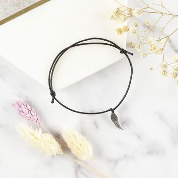 Your Wings Were Ready Remembrance Charm Wish Braclet, 3 of 4