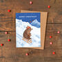 Sledging Bears Illustrated Christmas Card, thumbnail 1 of 3