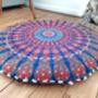 Round Mandala Floor Cushion Cover, thumbnail 10 of 10