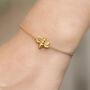 Gold Plated Sterling Silver Bee Bracelet, thumbnail 1 of 6