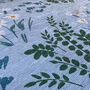 Blue Decorative Cushion Cover With Daisy Design, thumbnail 2 of 7