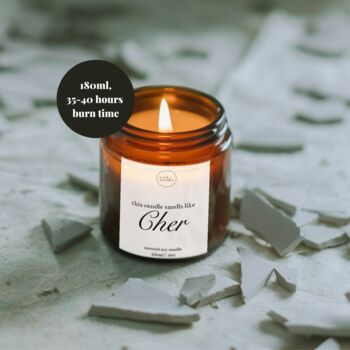 Smells Like Cher Candle With Matches, Music Lover Gifts, 2 of 10