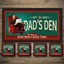 Personalised Bar Runner And Coasters Dads Den, thumbnail 1 of 8