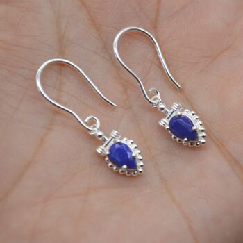 Lapis Lazuli Earrings: December Birthstone Jewelry, 3 of 6