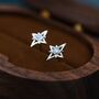 North Star Opal Stud Earrings In Sterling Silver, thumbnail 1 of 11