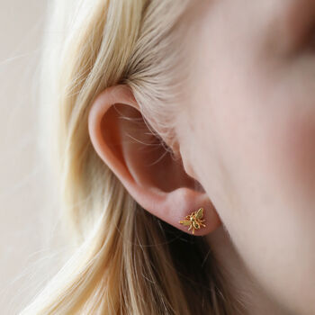 Mismatched Daisy And Bee Stud Earrings, 3 of 12