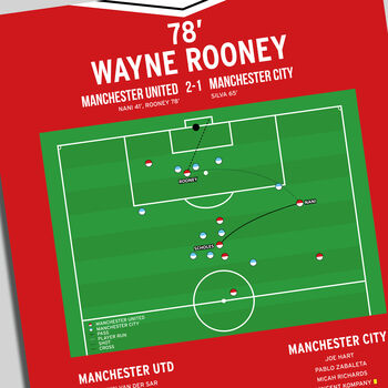 Wayne Rooney Premier League 2011 Manchester Utd Print, 2 of 2