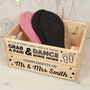 Personalised Wedding Flip Flop Crate, thumbnail 1 of 2