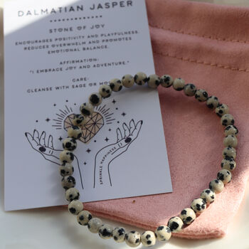 Dalmatian Jasper Bracelet – Grounding And Nurturing, 2 of 8