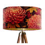 Rich Red And Peach Floral Lampshade, Opulent Blooms, thumbnail 6 of 6