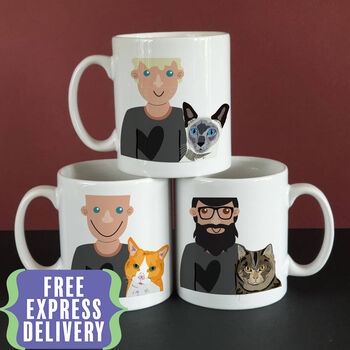 Personalised Cat Dad Mug, 2 of 12