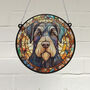 Schnauzer Black Stained Glass Effect Suncatcher, thumbnail 1 of 6