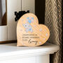Personalised Oak Heart Congratulations On Becoming Grandparents Gift, thumbnail 1 of 4