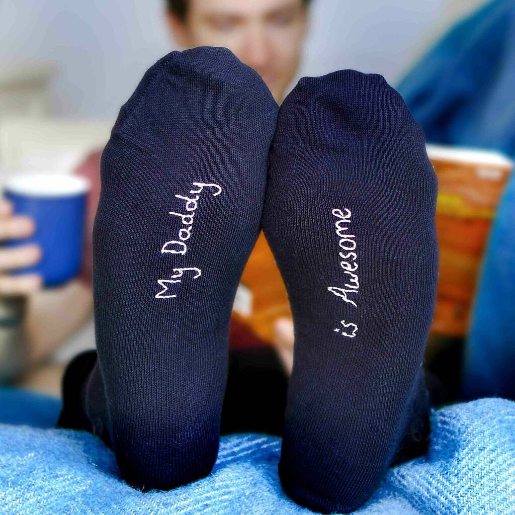 My Daddy Is Awesome Men's Personalised Socks, 1 of 10