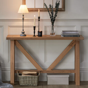 Harrogate Oak Console Table, 3 of 7