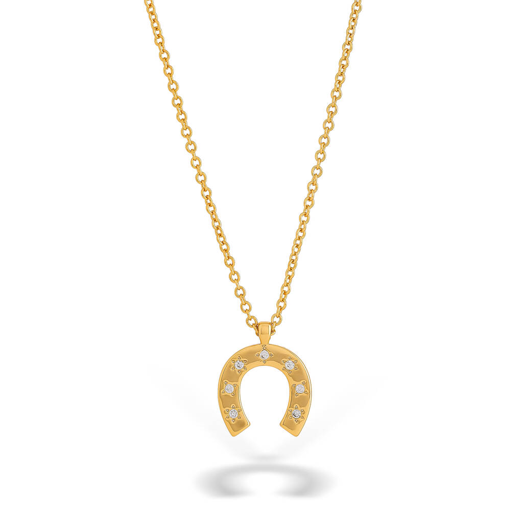 Horseshoe Lucky Charm Necklace
